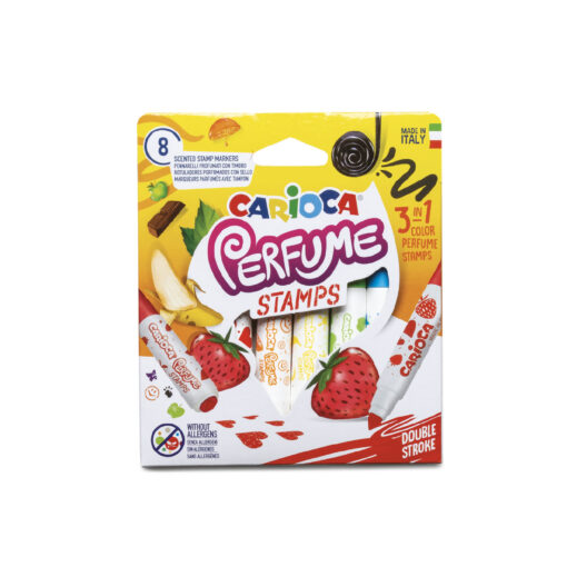 [42988] MARCADOR CARIOCA PERFUME STAMP 3 EN 1 X8