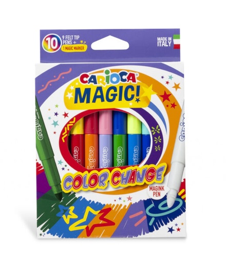 [42737] MARCADOR CARIOCA MAGIC X10 COLOR CHANGE