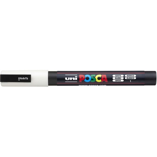 [MUNPC3M] MARCADOR UNI POSCA PC-3M BLANCO