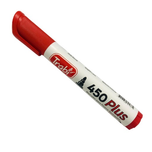 [TR9533] MARCADOR TRABI 450 X1 ROJO PARA PIZARRA