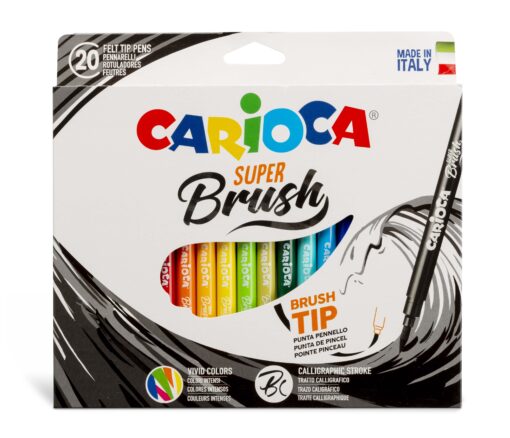 [42968] MARCADOR CARIOCA SUPER BRUSH X20 DISCONTINUO
