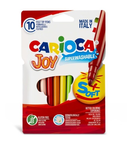 [40528] MARCADOR CARIOCA JOY SUPERWASHABLE SOFT X10