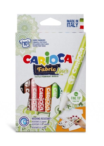 [42909] MARCADOR CARIOCA FABRIC LINER X10
