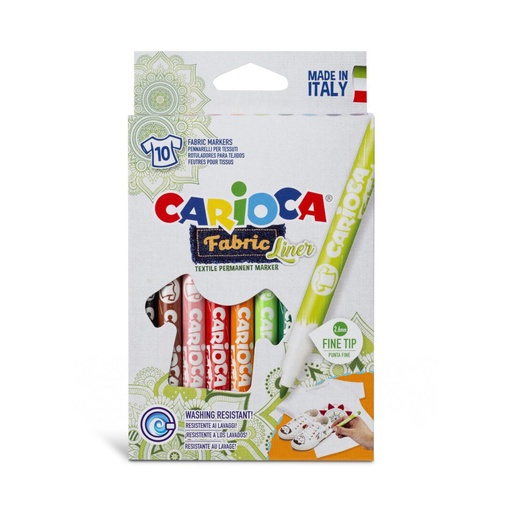 [42909] MARCADOR CARIOCA FABRIC LINER X10
