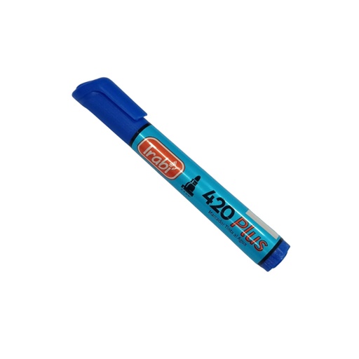 [TR1522] MARCADOR TRABI 420 X12 AZUL AL AGUA