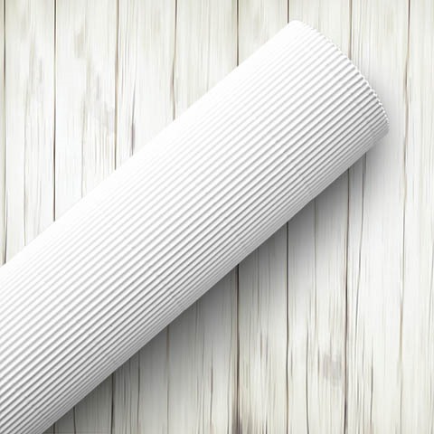 [1602001] MICROCORRUGADO 50X70CM LISO BLANCO