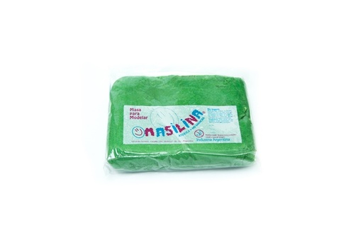 [2108] MASA MASILINA BOLSA 500G VERDE OSCURO