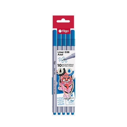 [L38-C10-025] MICROFIBRA FILGO LINER 038 X10 VERDE OSCUR0