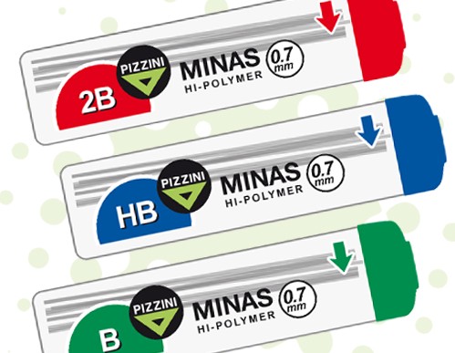 [S7300HB] MINAS PIZZINI 0.7 HB TUBO X12 MINAS