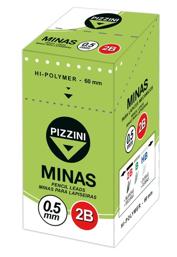 [S53002B] MINAS PIZZINI 0.5 2B TUBO X12 MINAS
