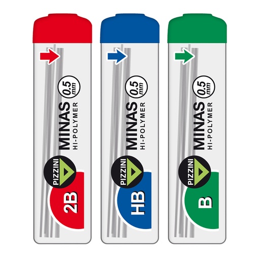[S5300B] MINAS PIZZINI 0.5 B TUBO X12 MINAS