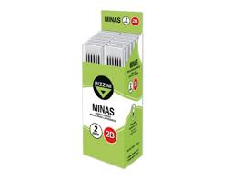 [S203002B] MINAS PIZZINI 2MM 2B TUBO X6 MINAS