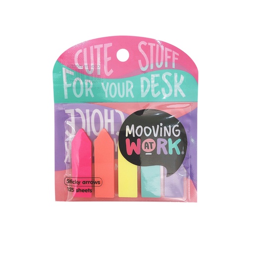 [2112100201] BANDERITAS MOOVING FLECHAS X125 HOJAS NEON