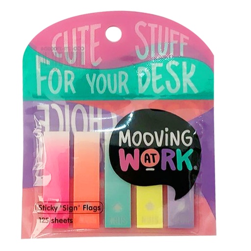 [2112100204] BANDERITAS MOOVING "SIGN" TRANSLUCIDAS X125 HOJAS NEON