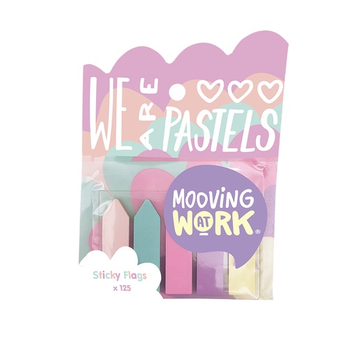 [210-2100201] BANDERITAS MOOVING FLECHAS X 125 HOJAS PASTEL