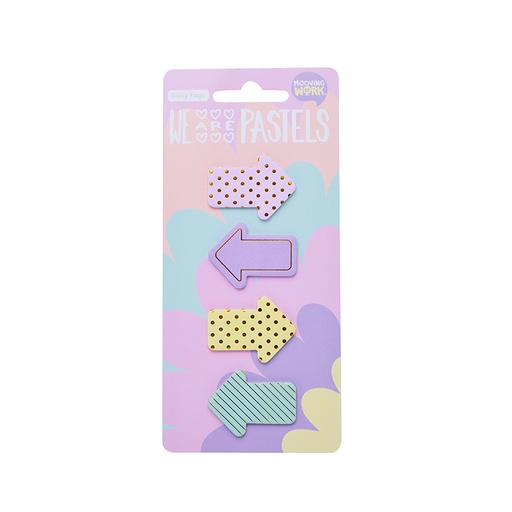 [2102100507] NOTAS ADHESIVAS MOOVING FLECHAS PASTEL