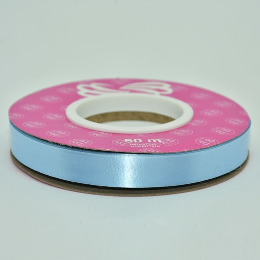 [00039CEL] CINTA PARA MOÑO LISA 12MMX50MTS CELESTE