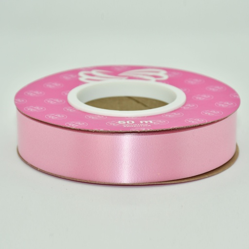 [00040ROS] CINTA PARA MOÑO LISA 20MMX50MTS ROSA