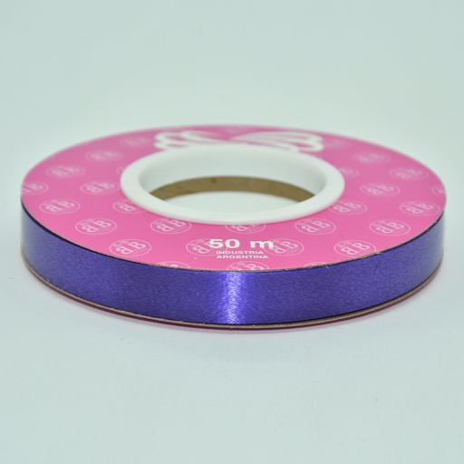 [00039VIO] CINTA PARA MOÑO LISA 12MMX50MTS VIOLETA