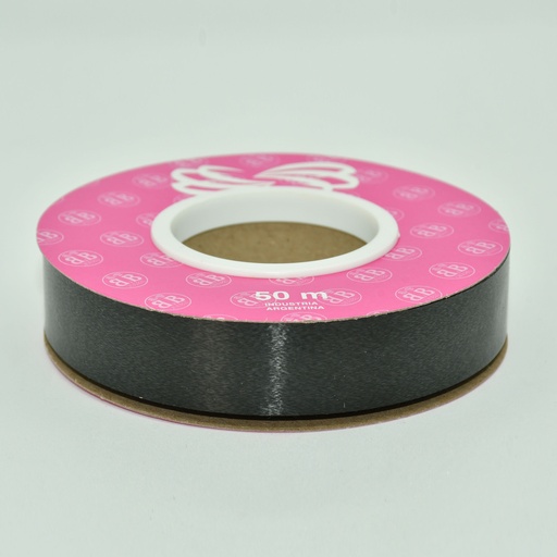 [00040NEG] CINTA PARA MOÑO LISA 20MMX50MTS NEGRO