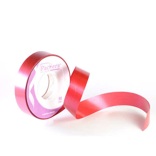 [00039ROJ] CINTA PARA MOÑO LISA 12MMX50MTS ROJO