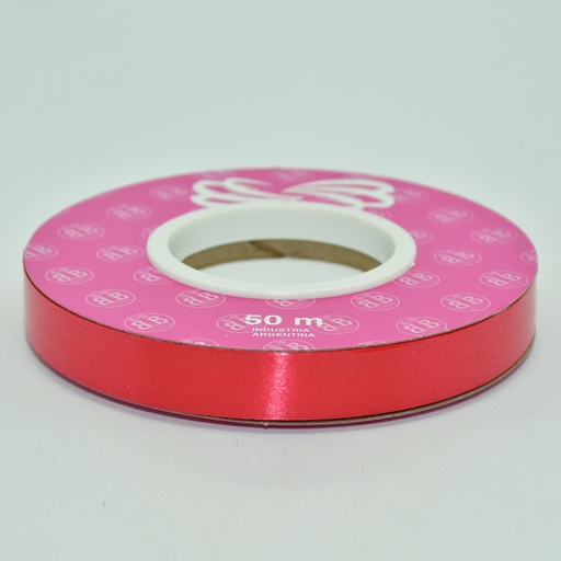 [00039ROJ] CINTA PARA MOÑO LISA 12MMX50MTS ROJO