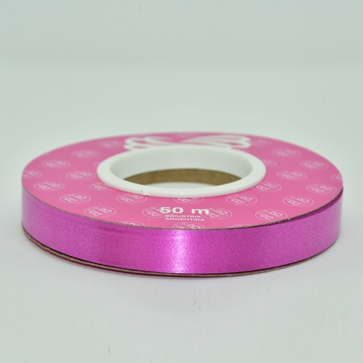 [00039FUC] CINTA PARA MOÑO LISA 12MMX50MTS FUCSIA