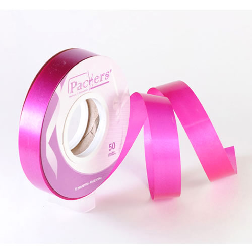 [00039FUC] CINTA PARA MOÑO LISA 12MMX50MTS FUCSIA