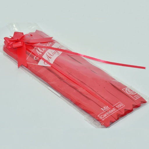 [00051ROJ] MOÑOS MAGICOS N°25 X100 ROJO