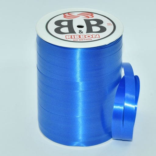 [00048AZU] CINTA PARA MOÑO LISA BOBINA 10MMX500MTS AZUL