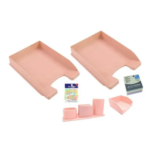 [200-1150C] SET DE ESCRITORIO LIGGO A4 CORAL