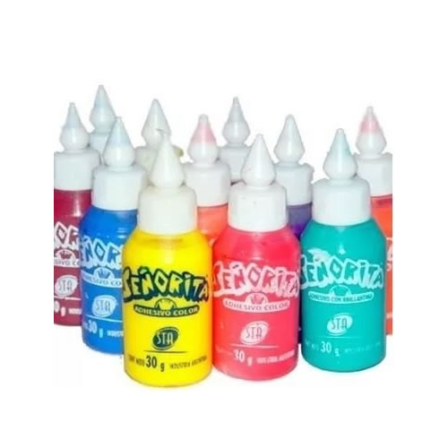 [11107 17] PEGAMENTO STACOLA COLOR 30G X12 PRIMARIOS
