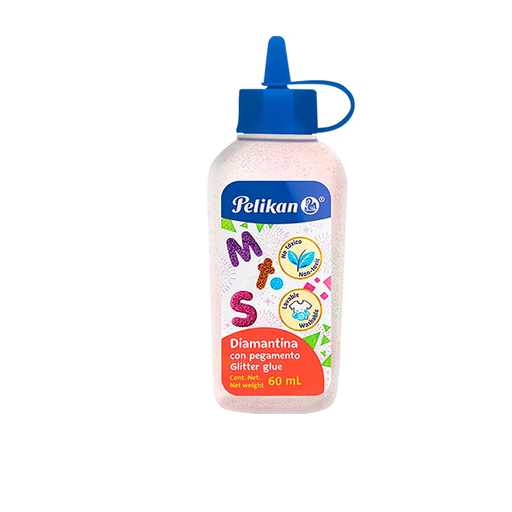 [800126] PEGAMENTO PELIKAN GLITTER 60 ML PERLA