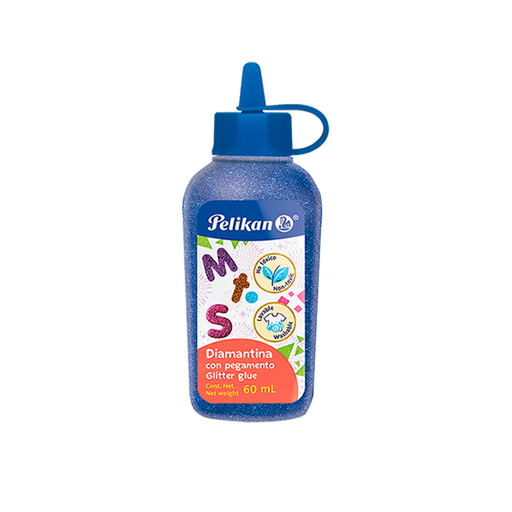 [800114] PEGAMENTO PELIKAN GLITTER 60 ML AZUL ELECTRICO