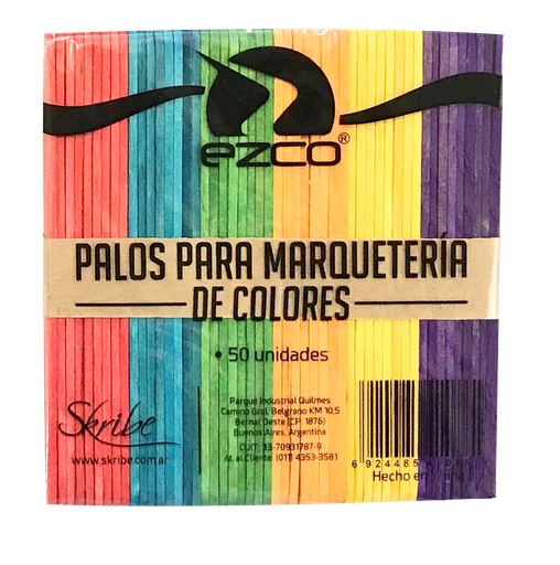 [402201] PALITOS DE HELADO EZCO COLOR X50
