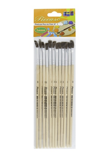 [M4007] PINCEL LAMA PELO PONY N°7 X12