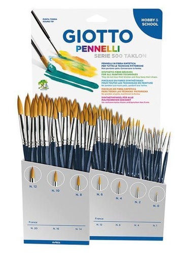 [567000] EXHIBIDOR PINCEL GIOTTO TAKLON SERIE 500 X84