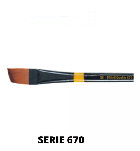 [660-12] PINCEL QUALITY ANGULAR N°12 SINTETICO MIXTO LIQUIDACION