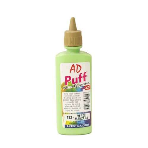 [058710-122] PINTURA PUFF AD 40ML VERDE MANZANA