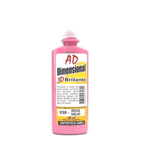 [058706-038] DIMEN.BRILLANTE 3D AD 40ML ROSA VIEJO