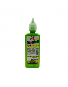 [058706-122] DIMEN.BRILLANTE 3D AD 40ML VERDE MANZANA