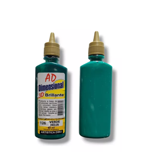 [058706-126] DIMEN.BRILLANTE 3D AD 40ML VERDE HOJA