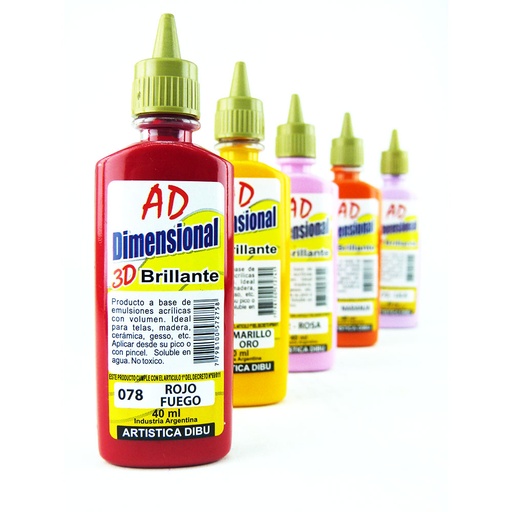 [058706-126] DIMENSIONAL 3D AD 40ML BRILLANTE VERDE HOJA