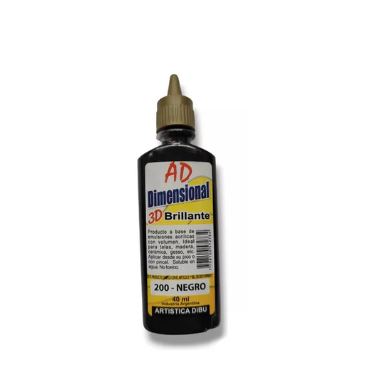 [058706-200] DIMEN.BRILLANTE 3D AD 40ML NEGRO