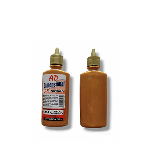 [058707-214] DIMEN.PERLADO 3D AD 40ML ORO ANTIGUO