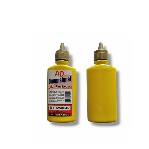 [058707-231] DIMEN.PERLADO 3D AD 40ML AMARILLO