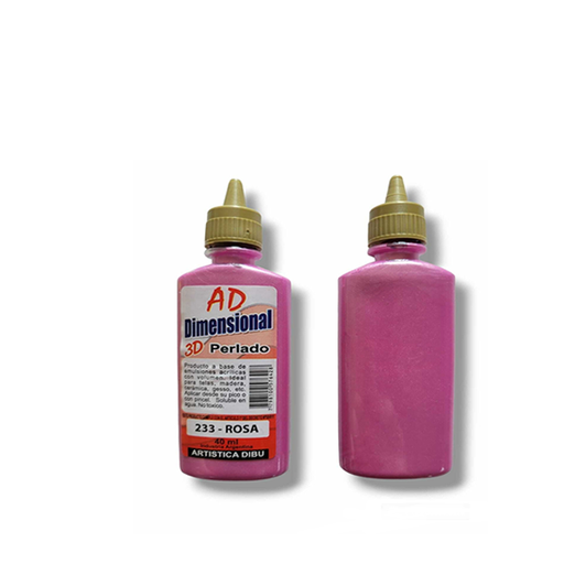 [058707-233] DIMEN.PERLADO 3D AD 40ML ROSA