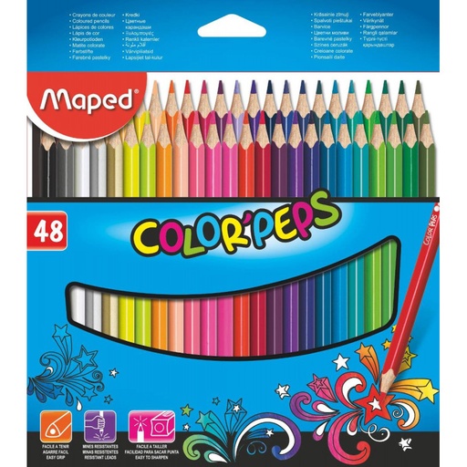 [832048] PINTURITAS MAPED COLORPEPS X 48 ESTUCHE