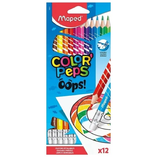 [832812] PINTURITAS MAPED COLORPEPS BORRABLES X 12 LARGAS