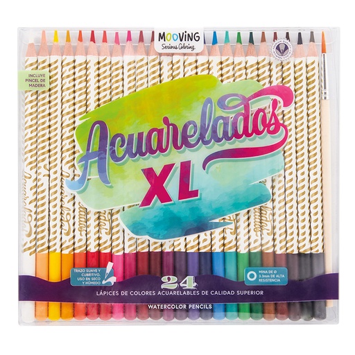 [3011824] PINTURITAS MOOVING X24 ACUARELABLES